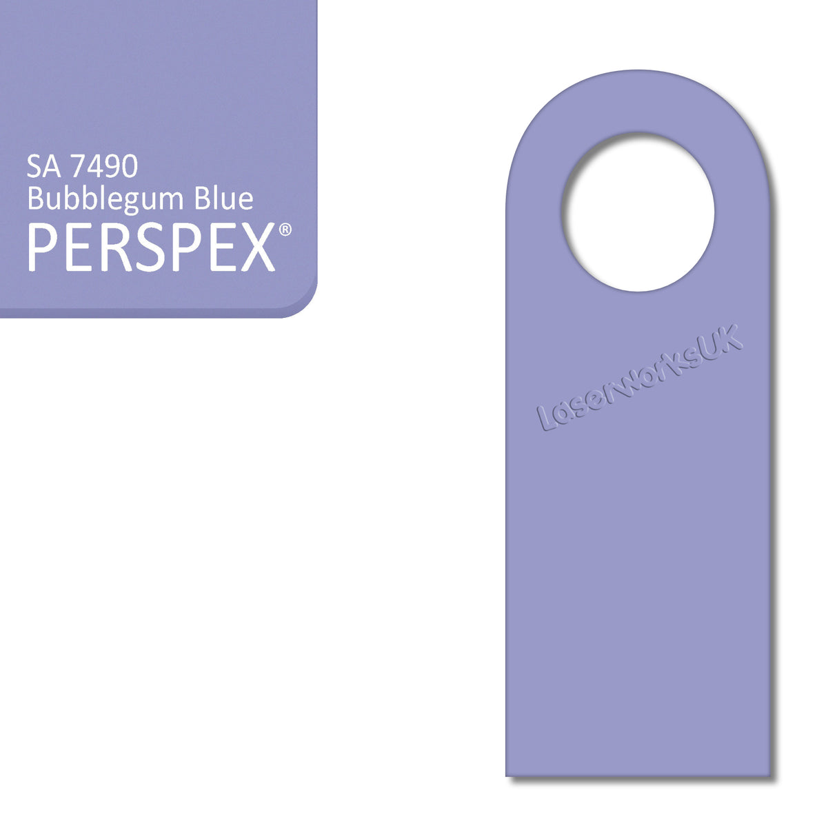 Acrylic Door Hanger Blanks - Style 5 - Laserworksuk