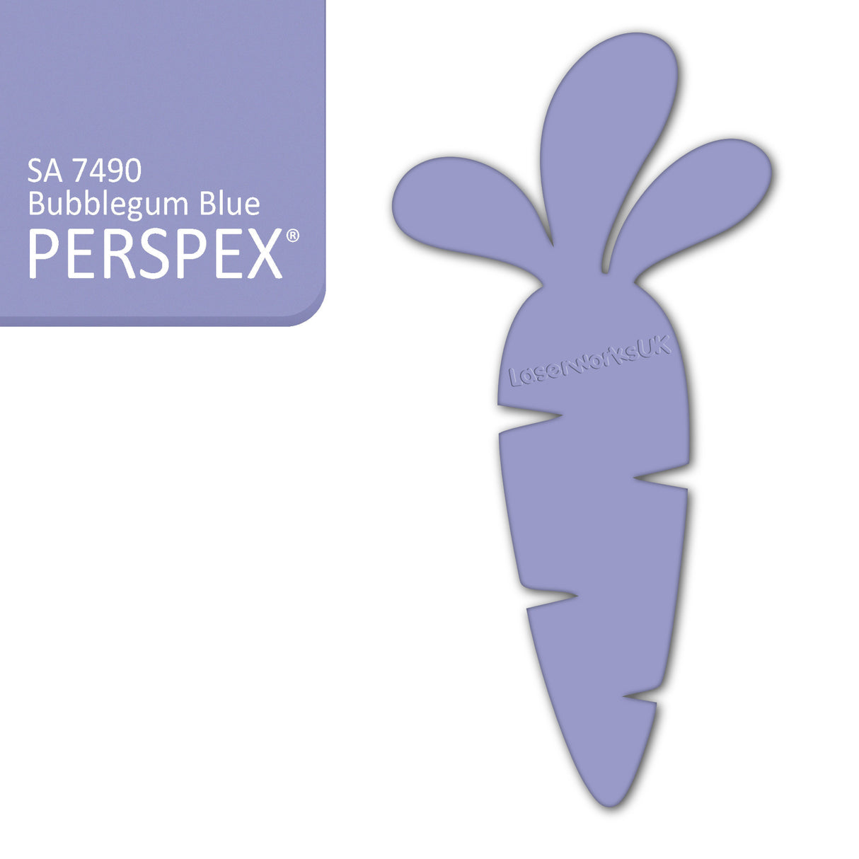 Acrylic Easter Carrot Blank Shapes (8cm Pack of 6) - Laserworksuk