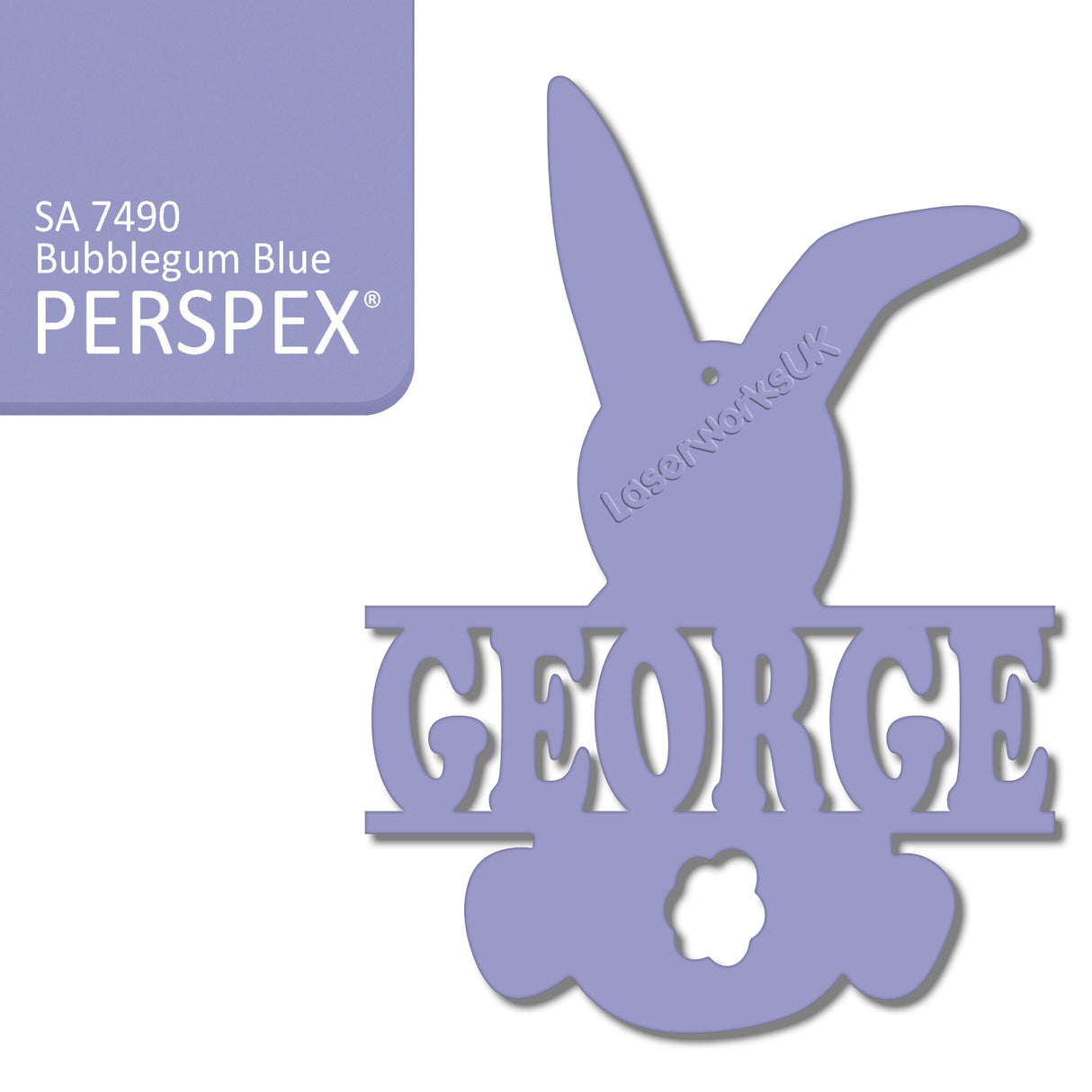 Acrylic Personalised Easter Decorations - Laserworksuk