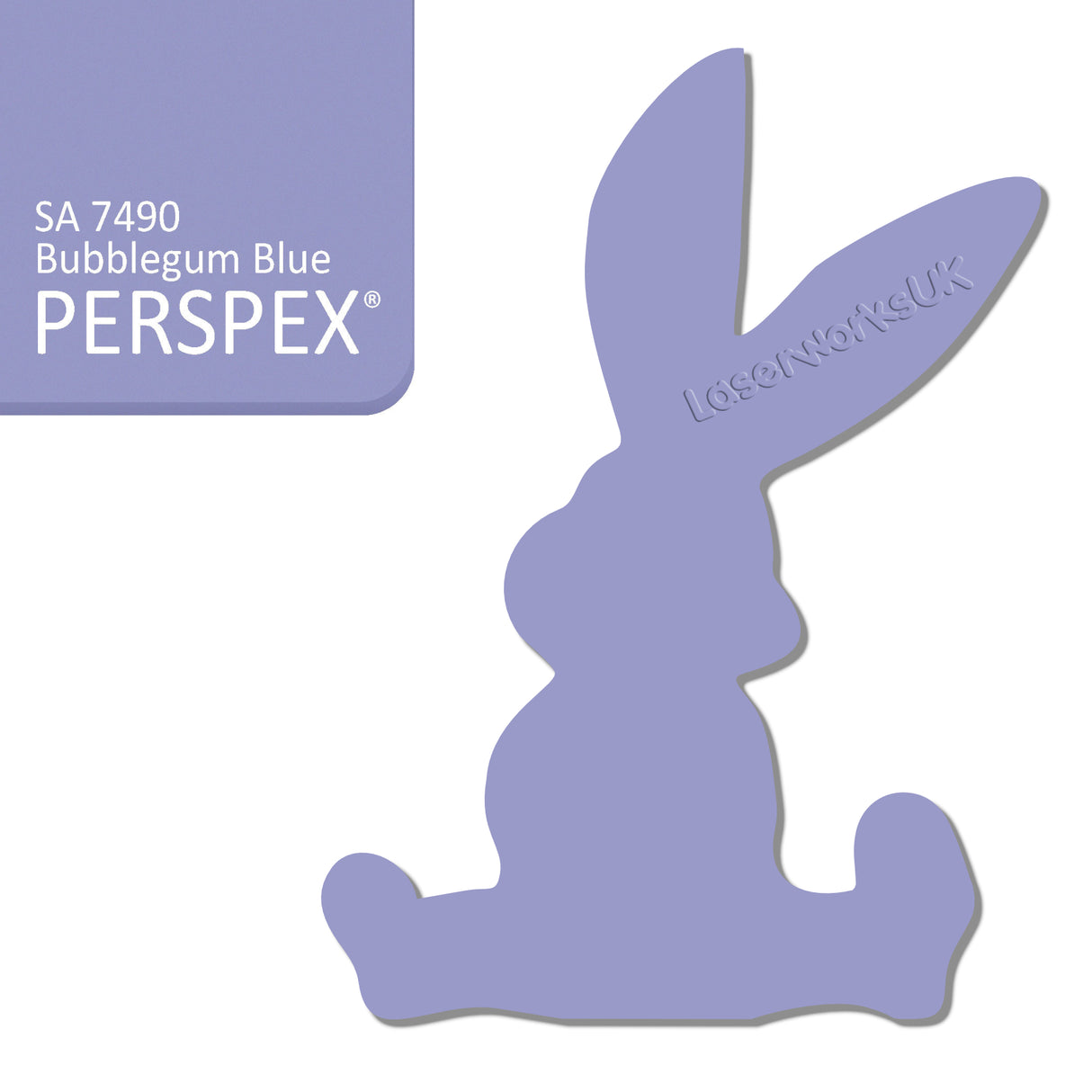 Acrylic Easter Cute Bunny Blanks (pack of 6) - Laserworksuk