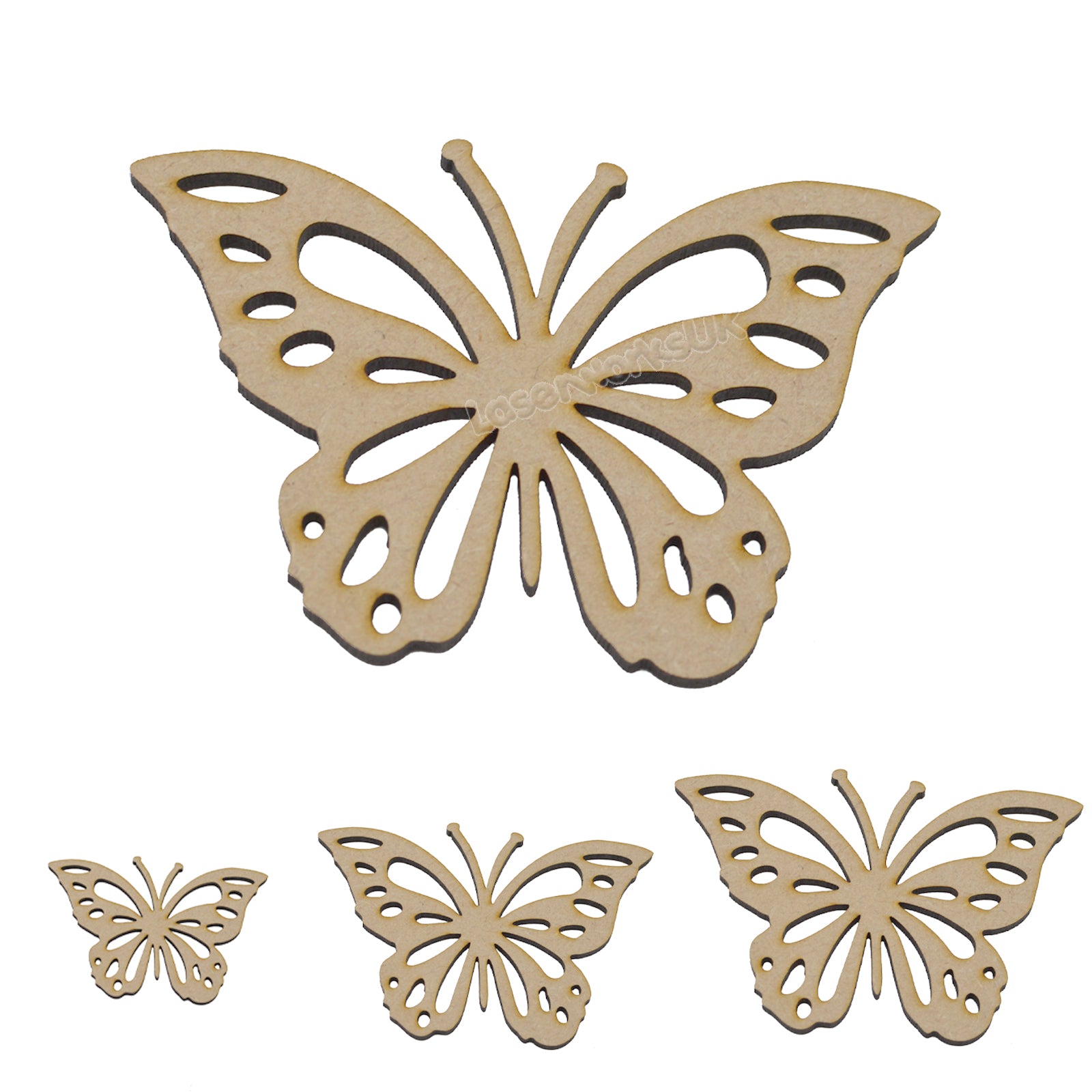 MDF Butterfly Craft Shapes - LaserworksUK