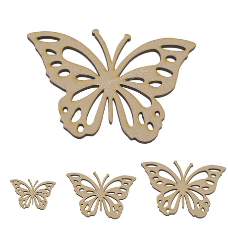 MDF Butterfly Craft Shapes - LaserworksUK