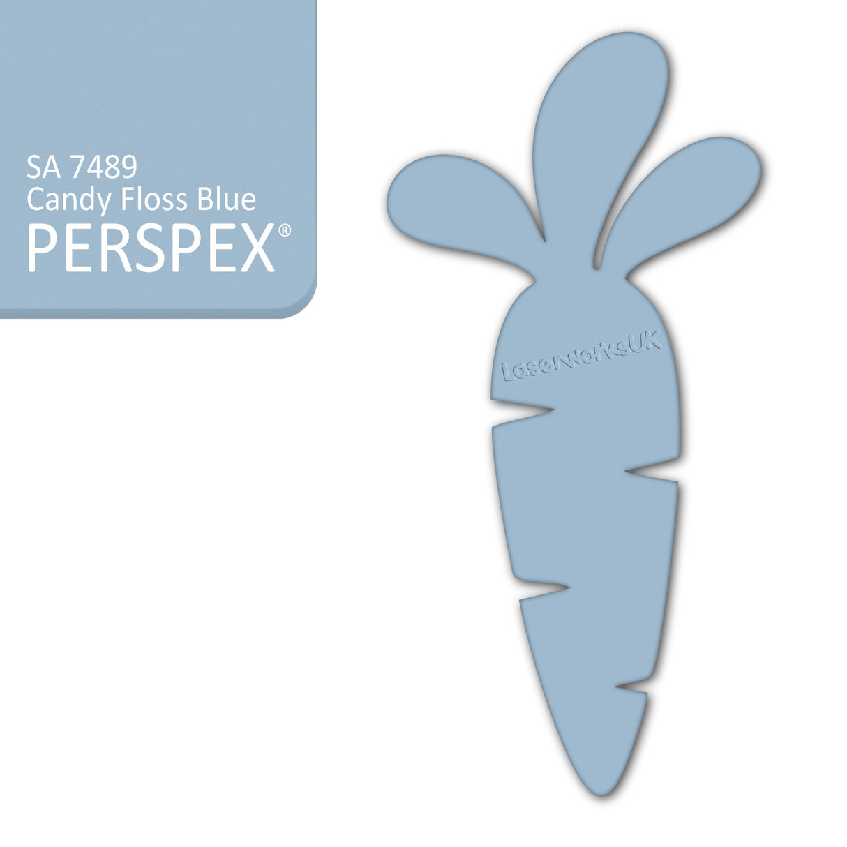 Acrylic Easter Carrot Blank Shapes (8cm Pack of 6) - Laserworksuk