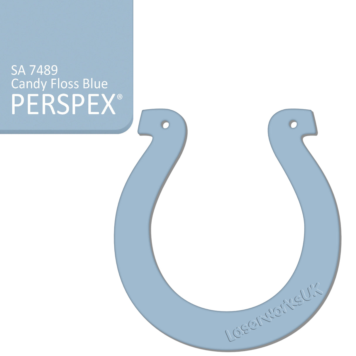 Acrylic Wedding Horseshoe Blanks - Laserworksuk