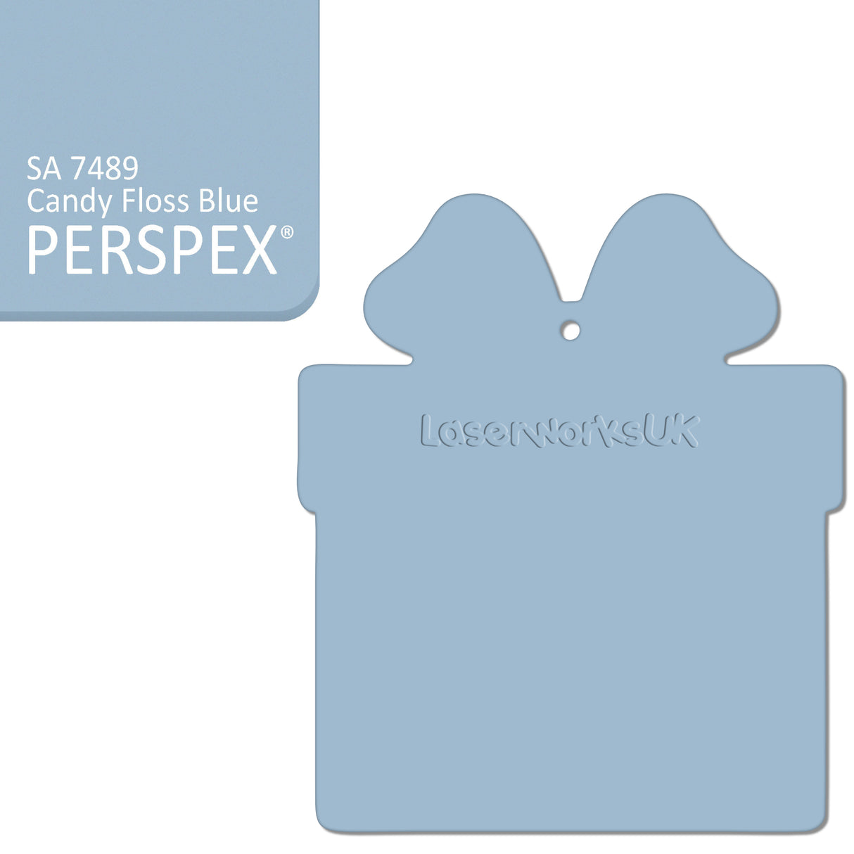 Acrylic Christmas Present Gift Box Blanks - Laserworksuk