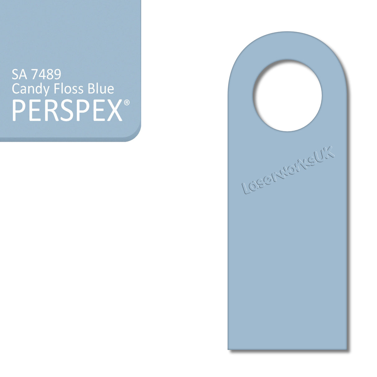 Acrylic Door Hanger Blanks - Style 5 - Laserworksuk