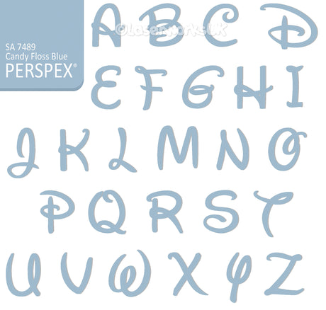 Acrylic Letters - 4cm High - Disney Font Perspex Letters & Numbers - 40 Colours - Laserworksuk