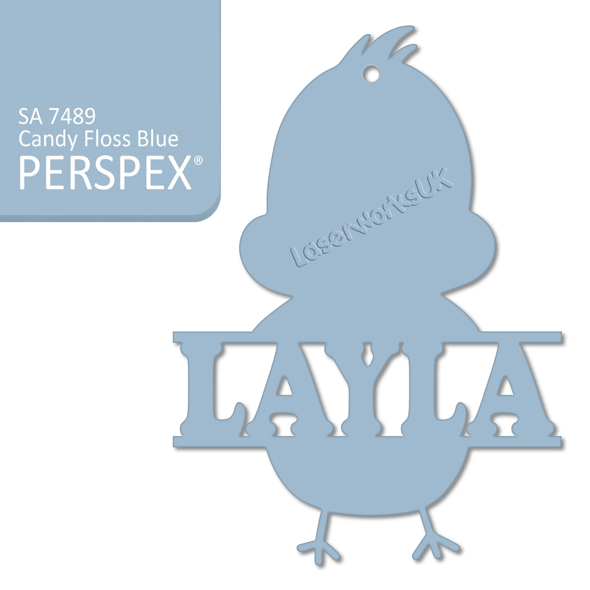 Acrylic Personalised Easter Decorations - Laserworksuk