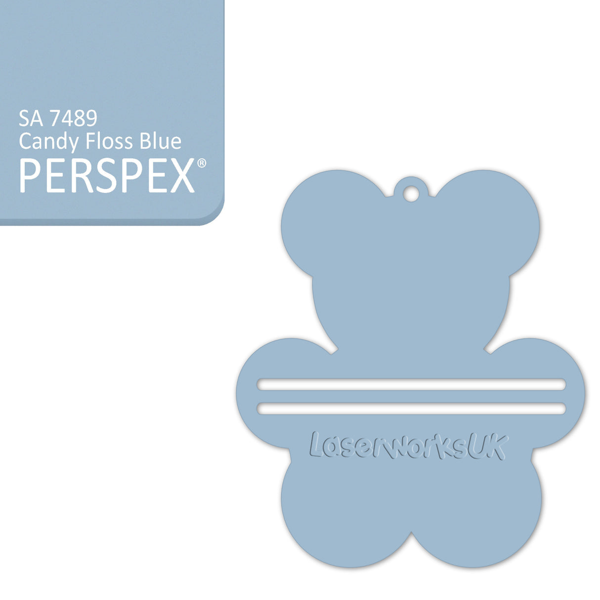 Acrylic Teddy Bear Money Holder Blanks (Pack of 3) - Laserworksuk