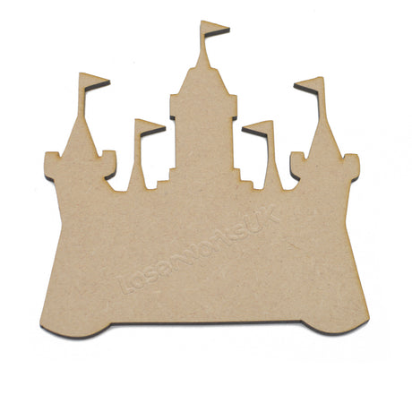 Wooden Mdf Castle Shape - LaserworksUK