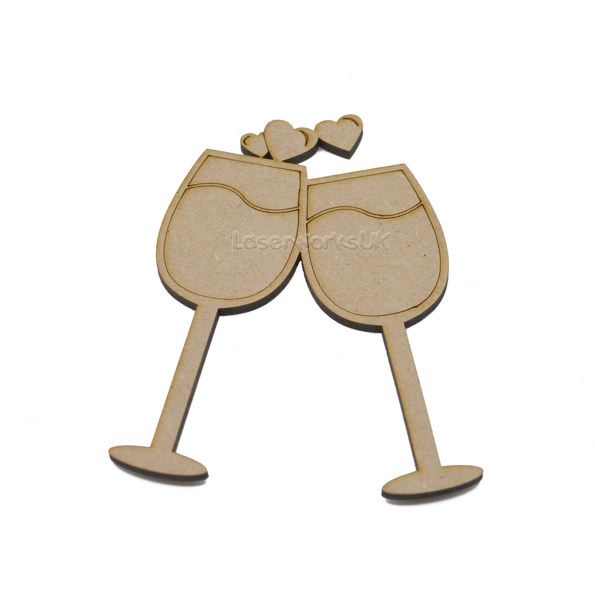 Champagne Glass Craft Shapes - LaserworksUK