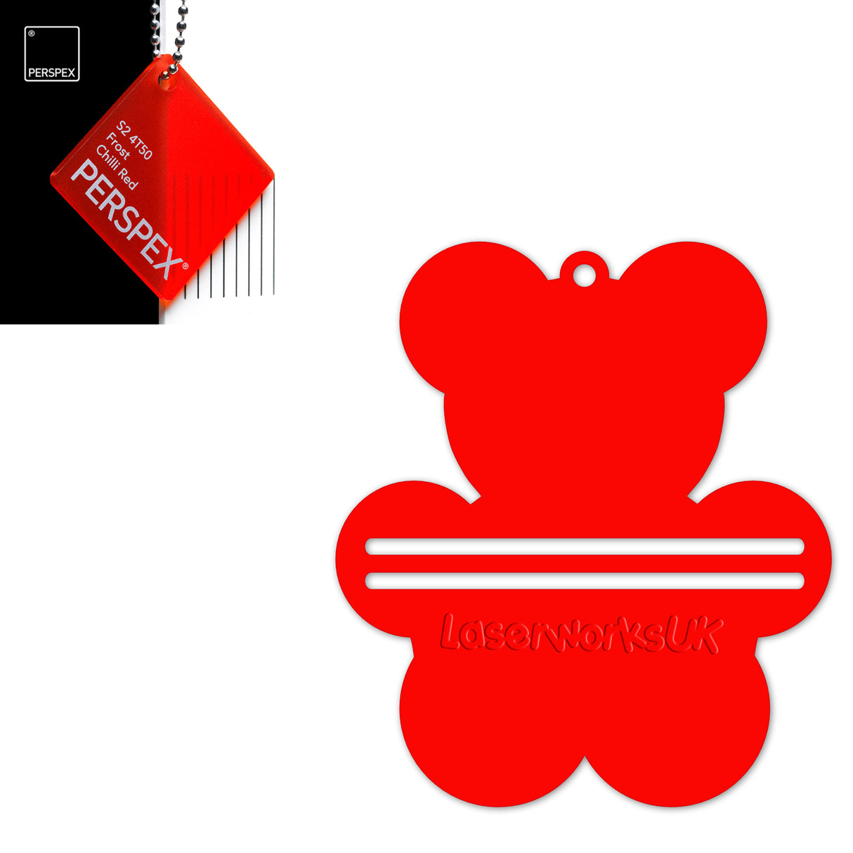 Acrylic Teddy Bear Money Holder Blanks (Pack of 3) - Laserworksuk