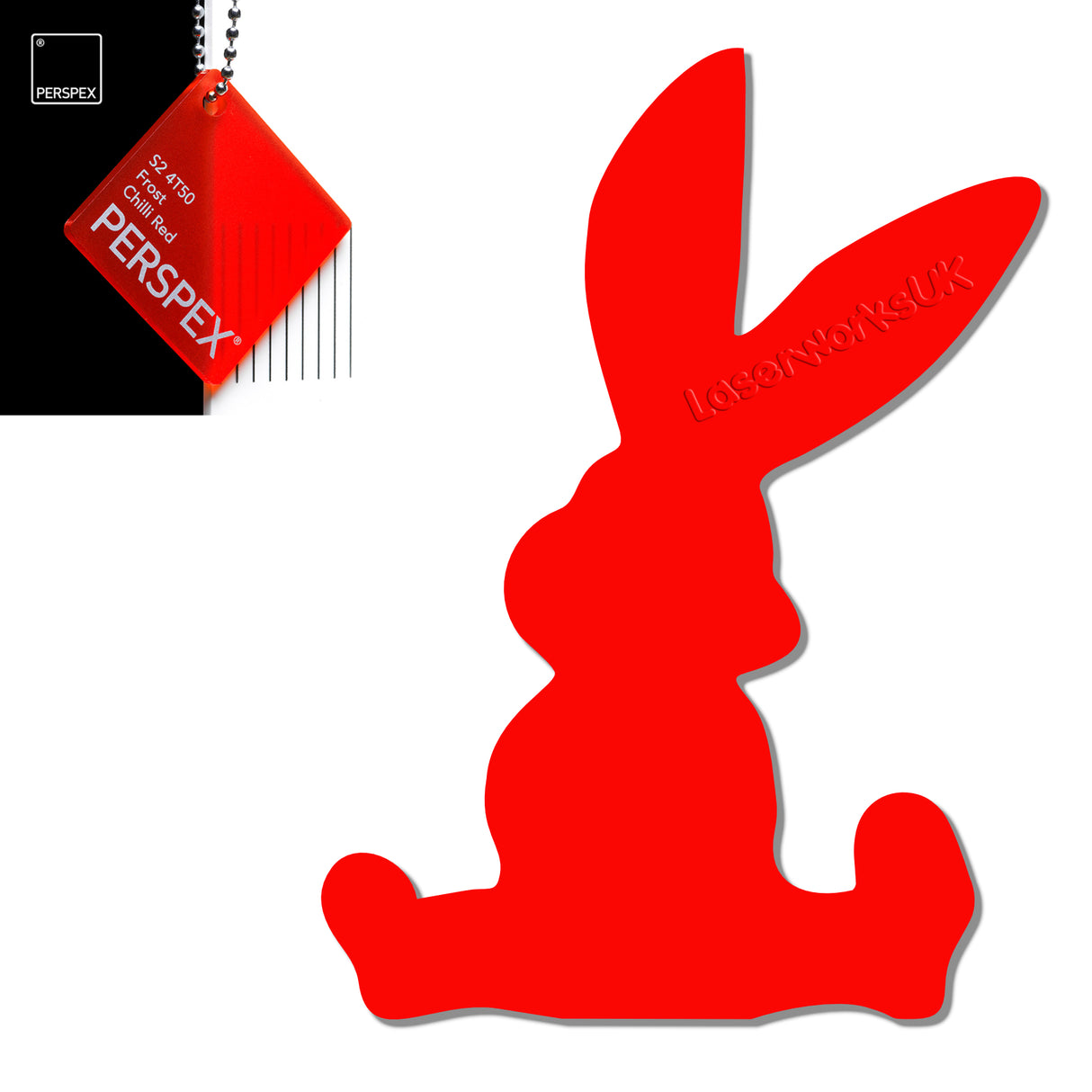 Acrylic Easter Cute Bunny Blanks (pack of 6) - Laserworksuk