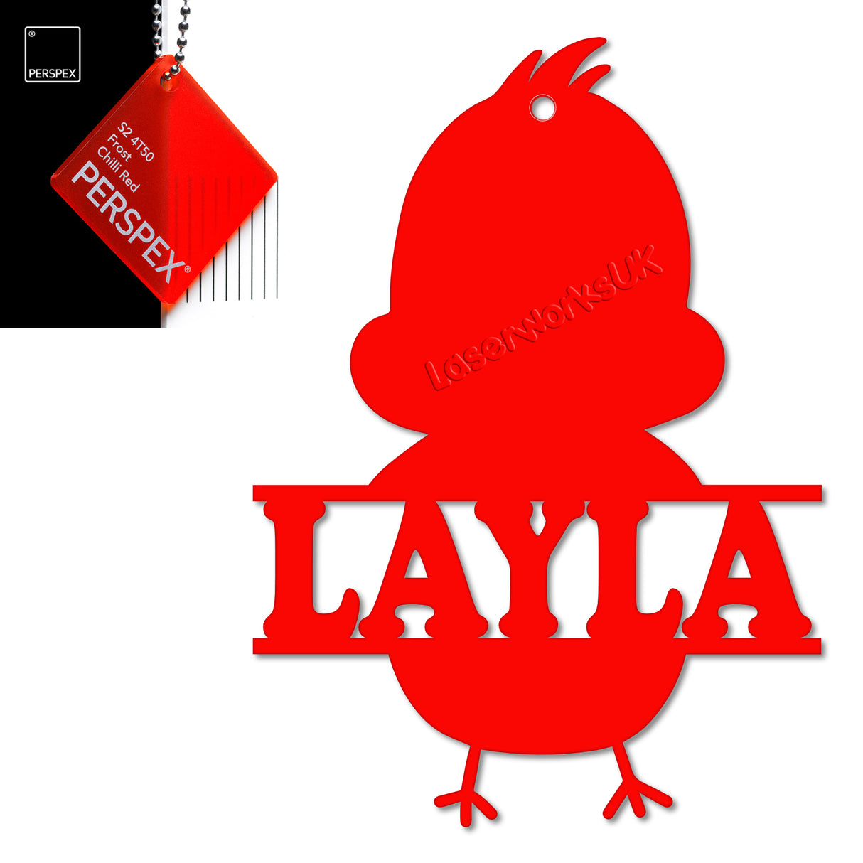 Acrylic Personalised Easter Decorations - Laserworksuk