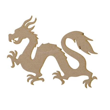 Wooden Chinese Dragon Craft Shapes - LaserworksUK