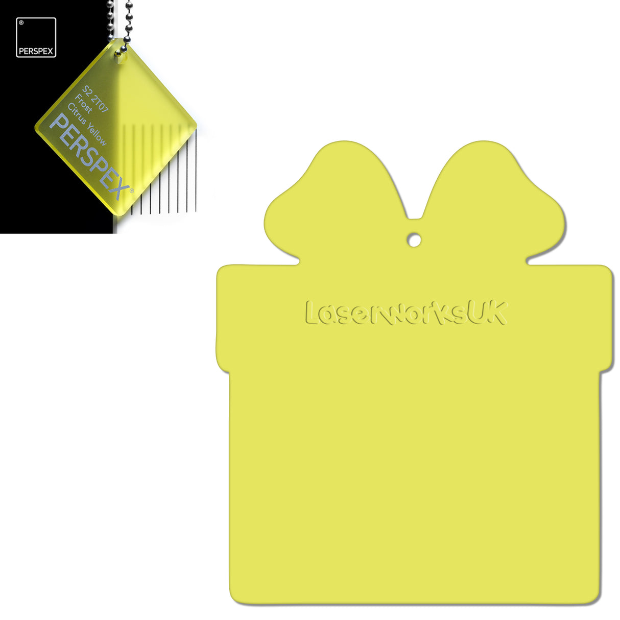 Acrylic Christmas Present Gift Box Blanks - Laserworksuk