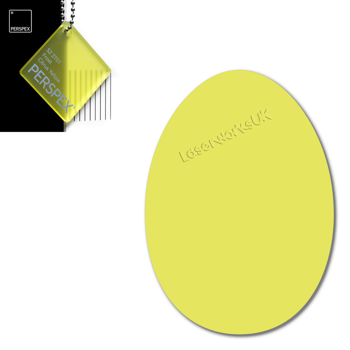 Acrylic Easter Egg Blanks (8cm Pack of 6) - Laserworksuk