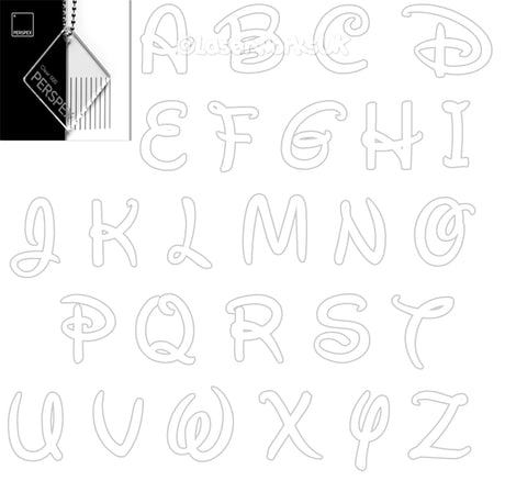 Acrylic Letters - 4cm High - Disney Font Perspex Letters & Numbers - 40 Colours - Laserworksuk