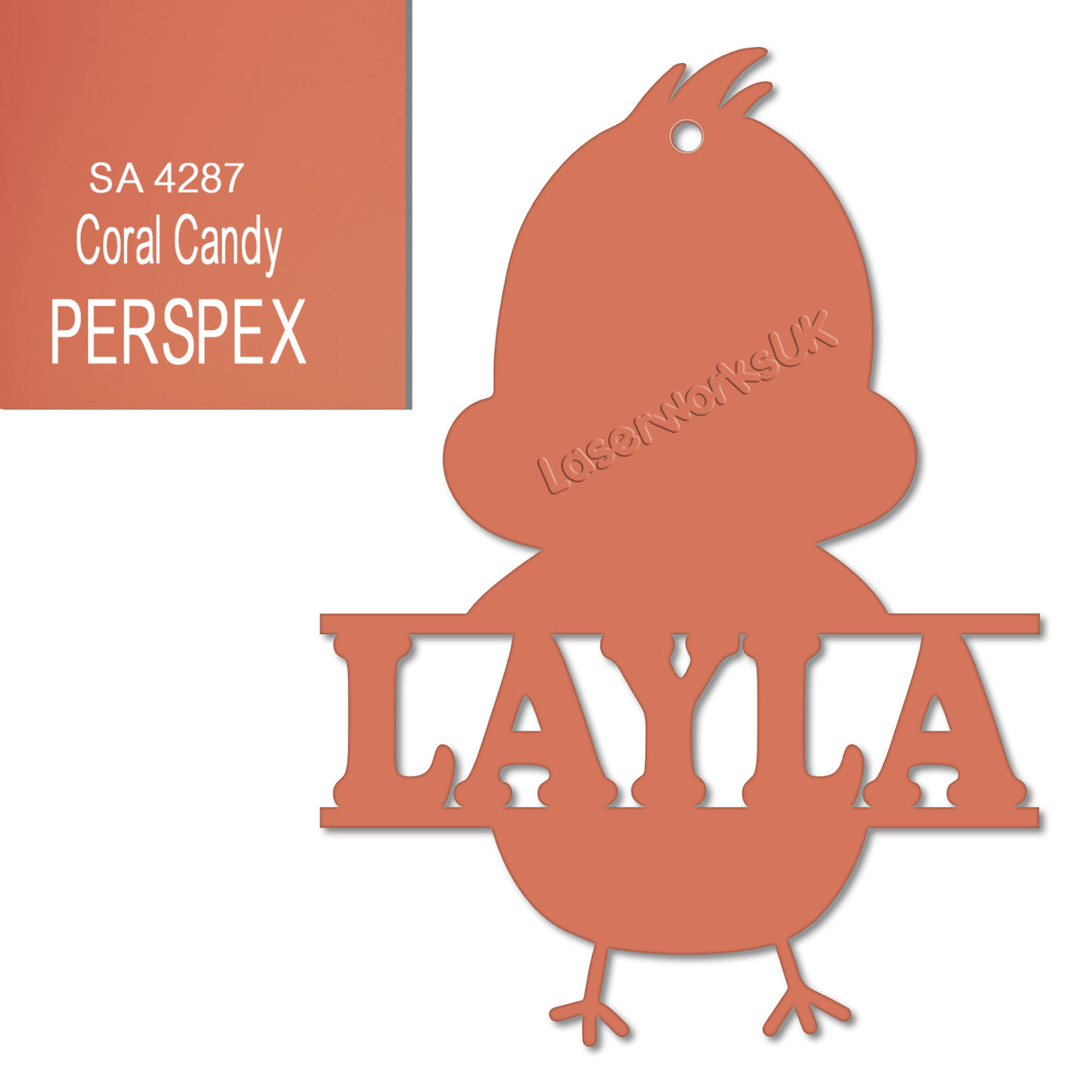 Acrylic Personalised Easter Decorations - Laserworksuk