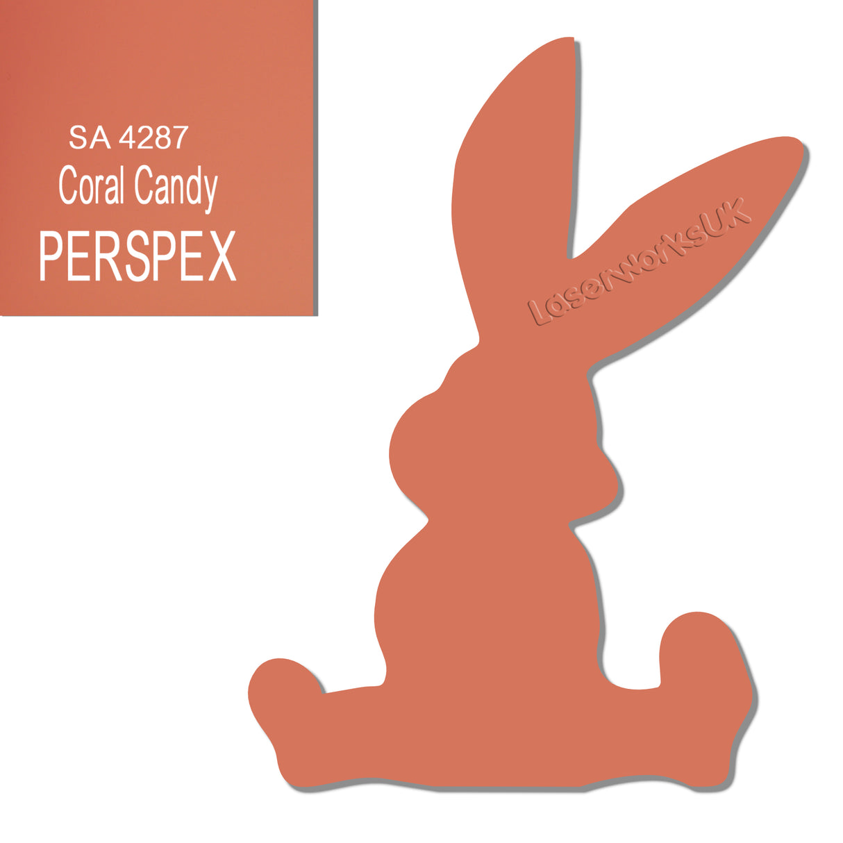 Acrylic Easter Cute Bunny Blanks (pack of 6) - Laserworksuk