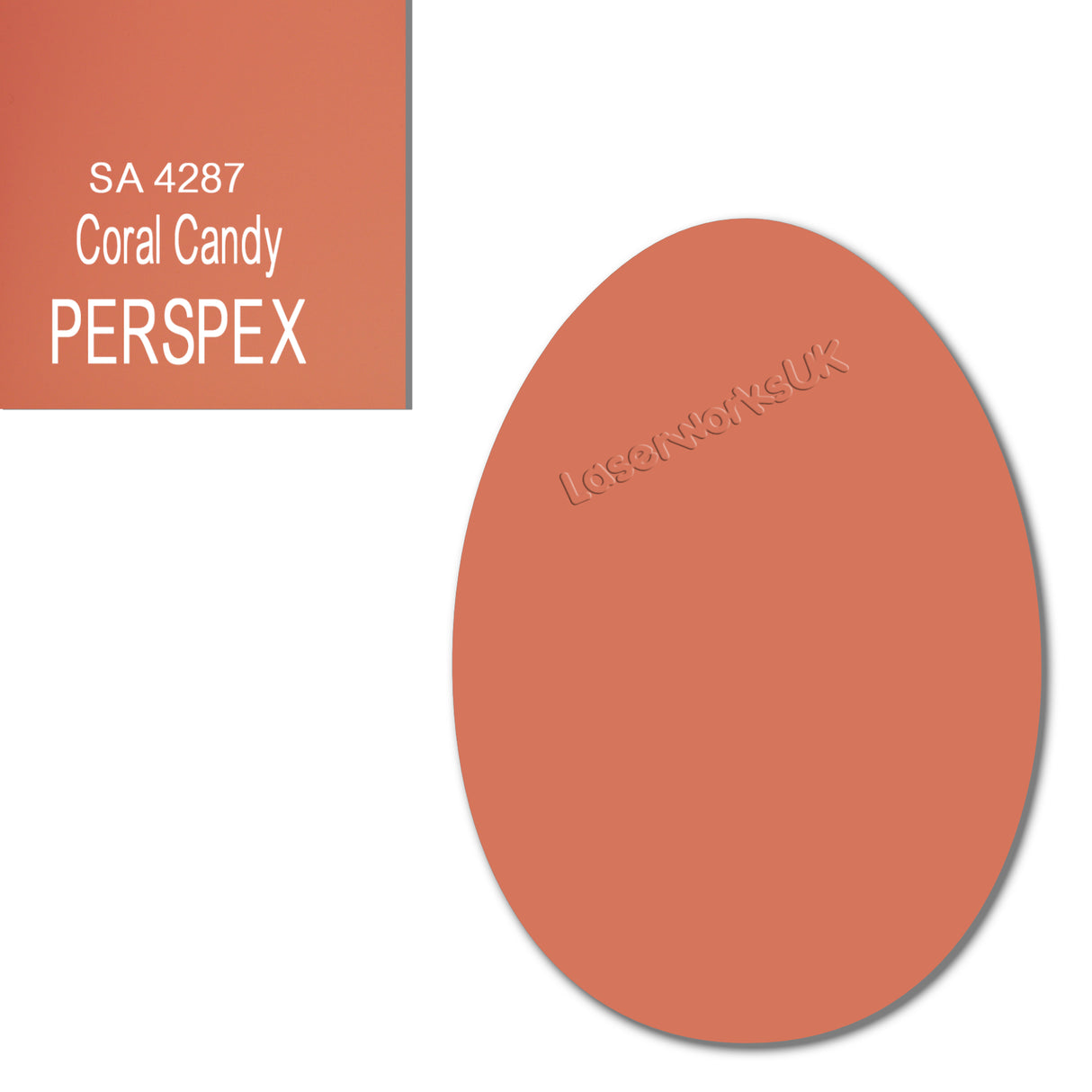 Acrylic Easter Egg Blanks (8cm Pack of 6) - Laserworksuk