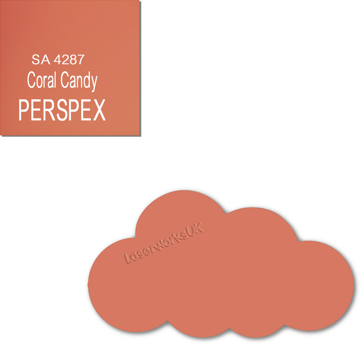 Acrylic Clouds - Nursery Blanks (20cm Pack of 2) - Laserworksuk