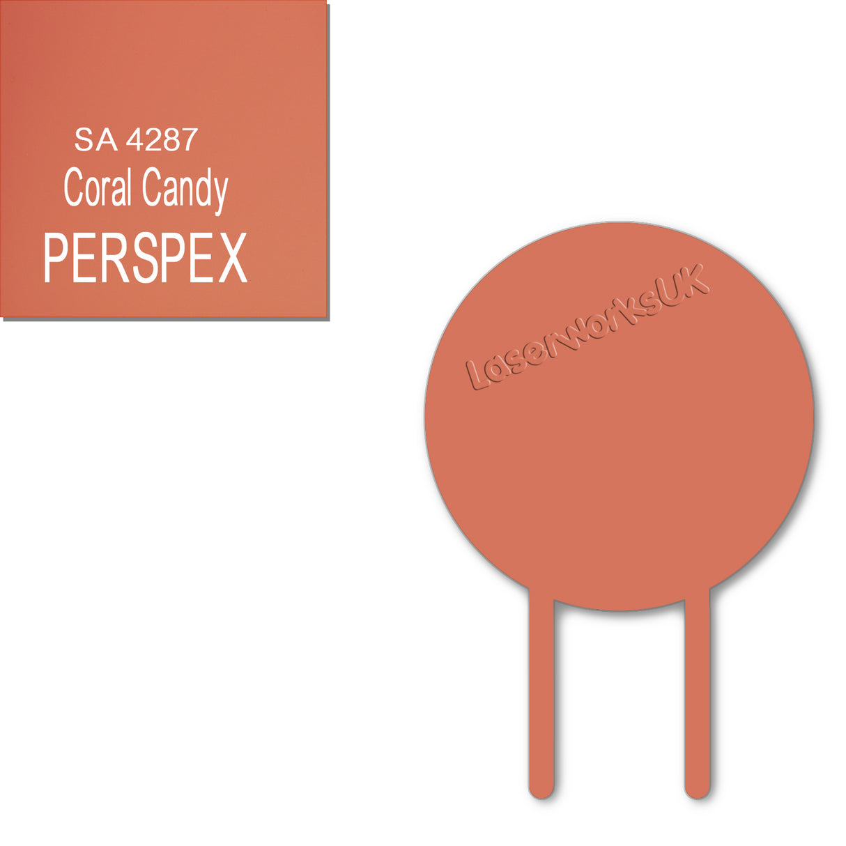 Acrylic Circle Cake Topper (18cm Pack of 3) - Laserworksuk