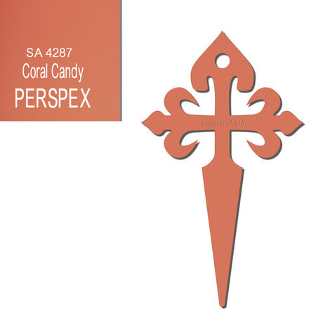 Camino de Santiago - St James Cross Keyring - Laserworksuk