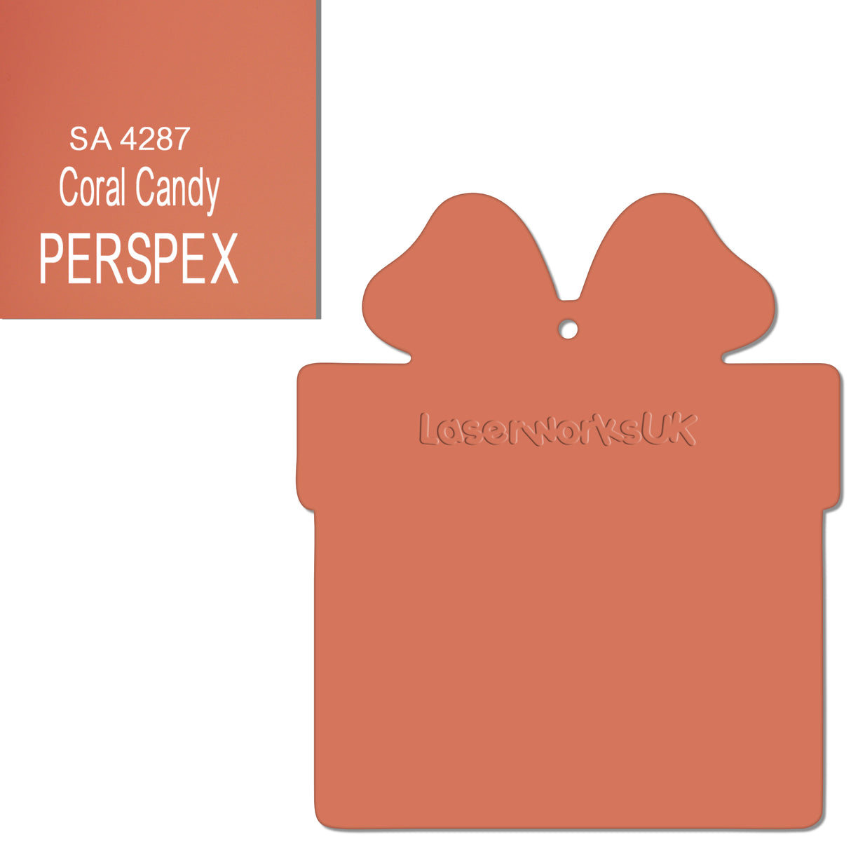 Acrylic Christmas Present Gift Box Blanks - Laserworksuk