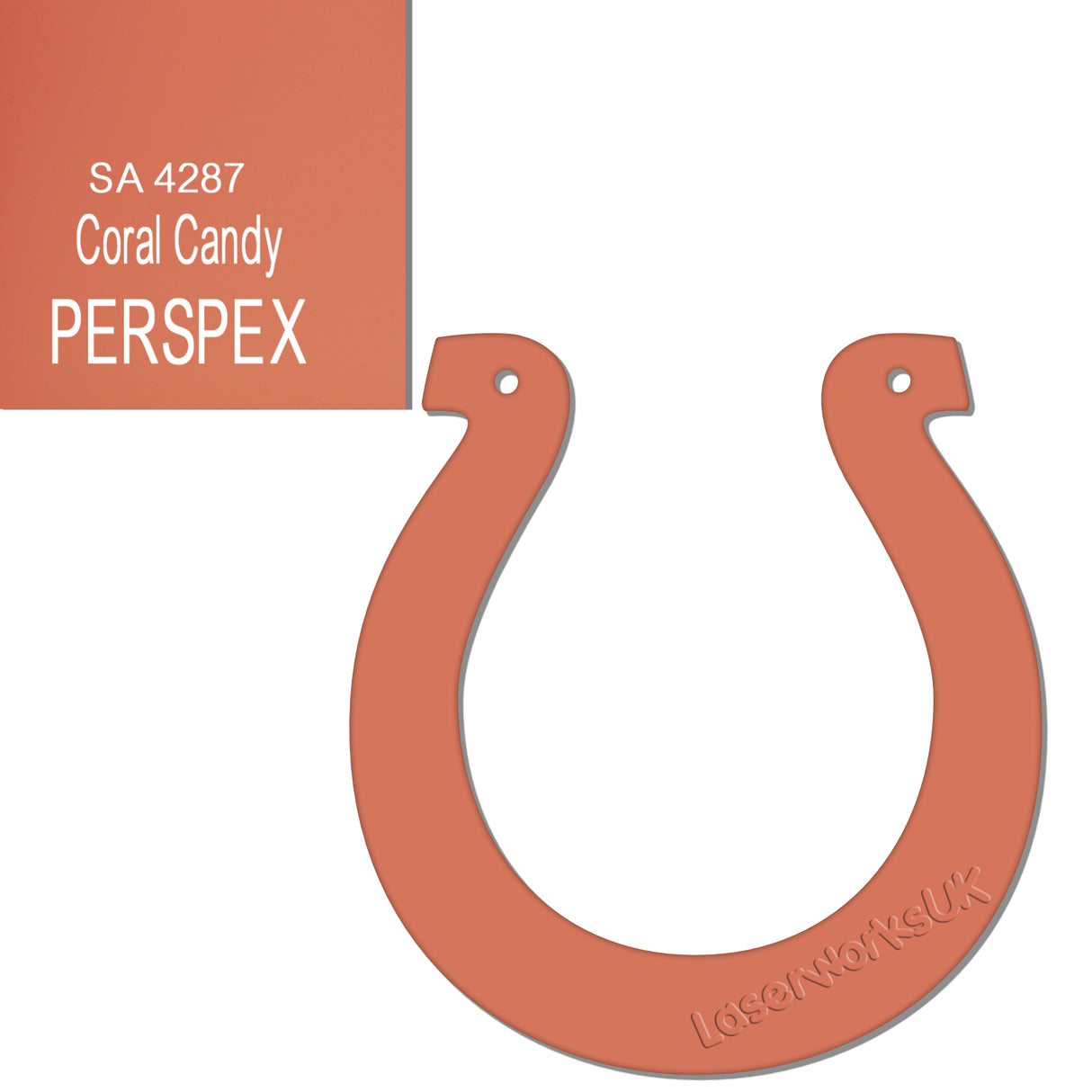 Acrylic Wedding Horseshoe Blanks - Laserworksuk