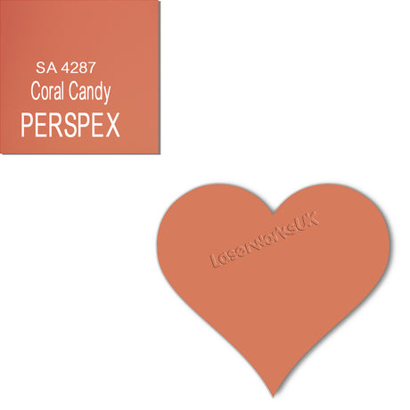 Acrylic Heart Blanks (15cm Pack of 3) - Laserworksuk