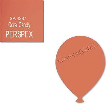 Acrylic Balloons - Party Balloon Blanks (12cm Pack of 5) - Laserworksuk