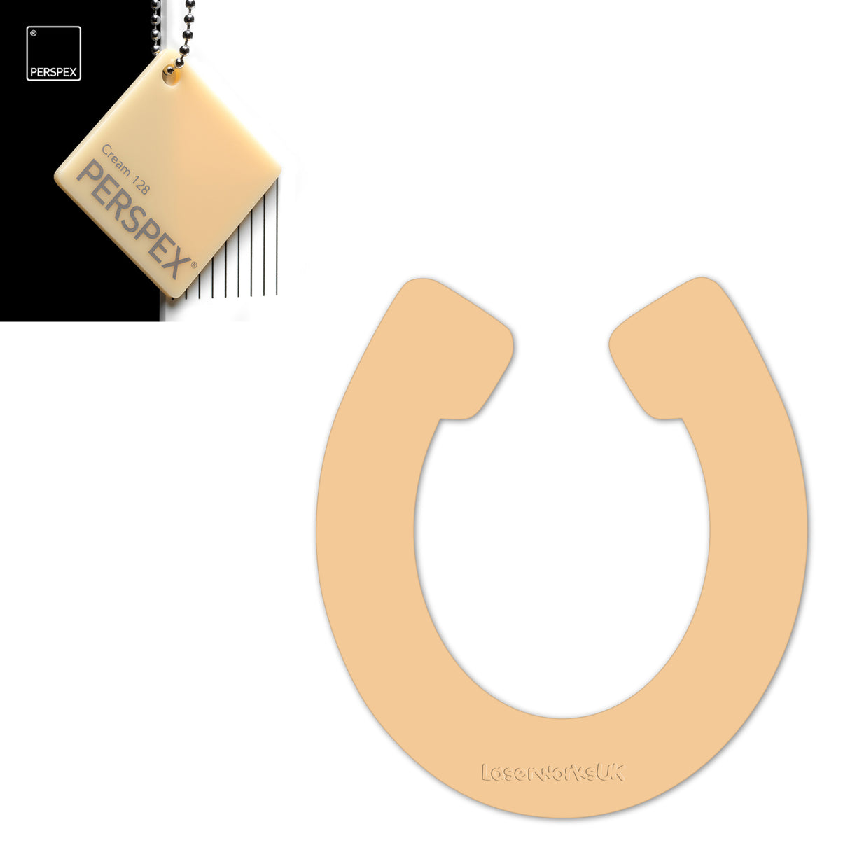 Acrylic Horseshoes Wedding Table Scatter (Pack of 50) - Laserworksuk