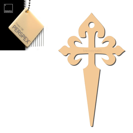 Camino de Santiago - St James Cross Keyring - Laserworksuk