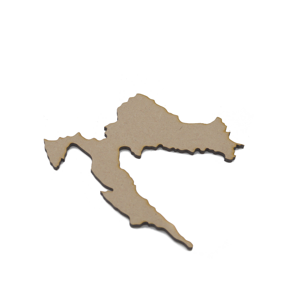 Wooden Croatia Map - Croatian Map Shape - LaserworksUK