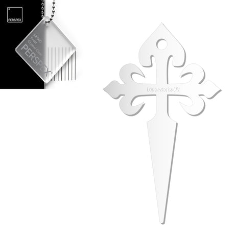 Camino de Santiago - St James Cross Keyring - Laserworksuk
