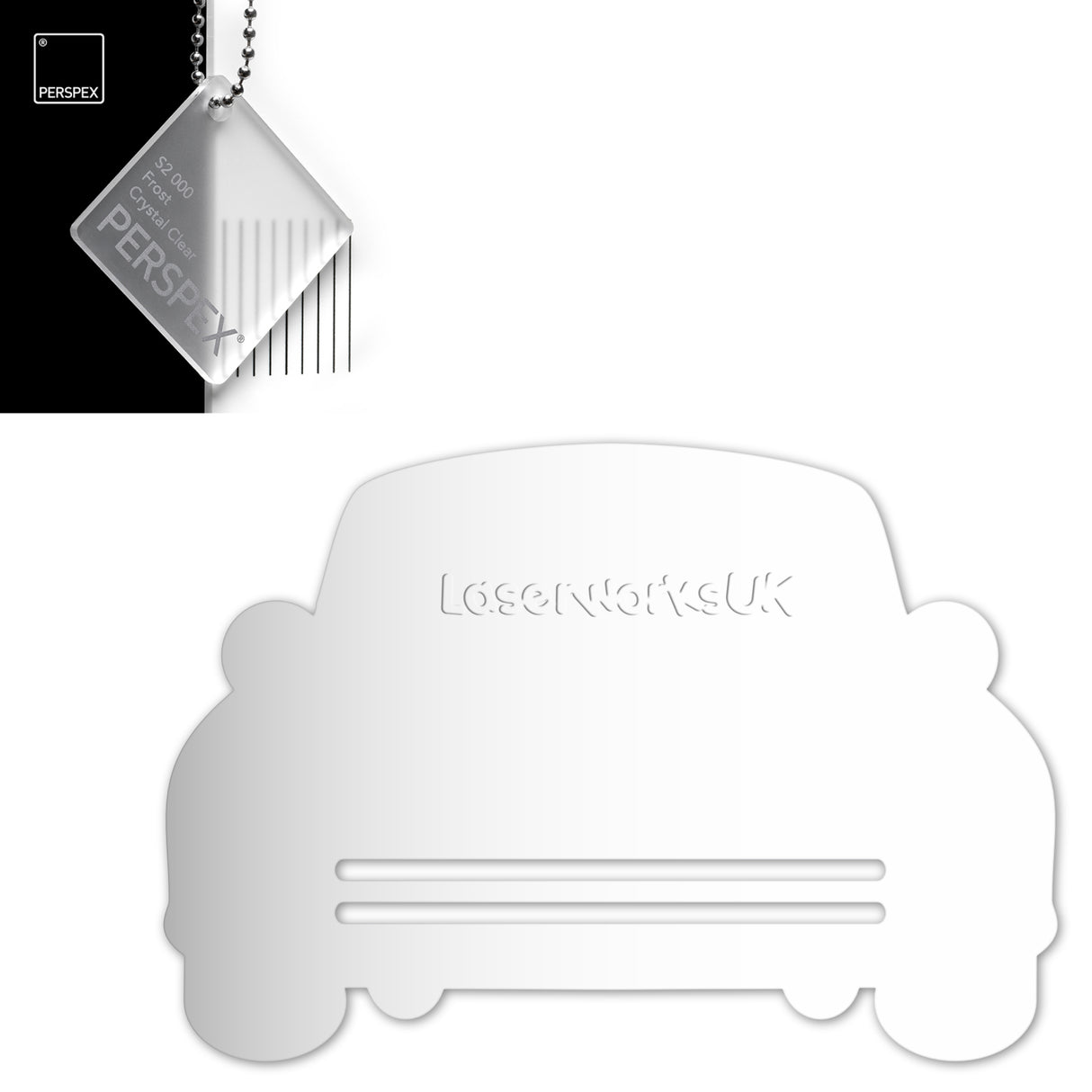 Acrylic Wedding Car Gift Money Holder Blanks - Laserworksuk