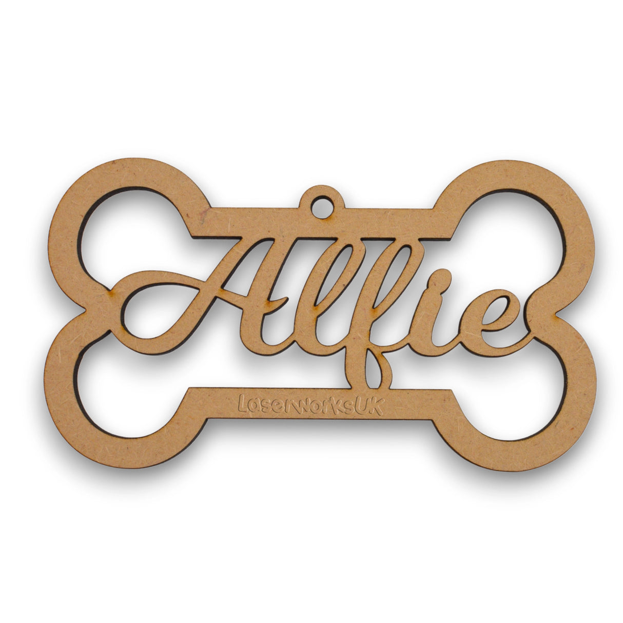 Personalised Dog Bone Christmas Bauble - Christmas Tree Decorations - LaserworksUK
