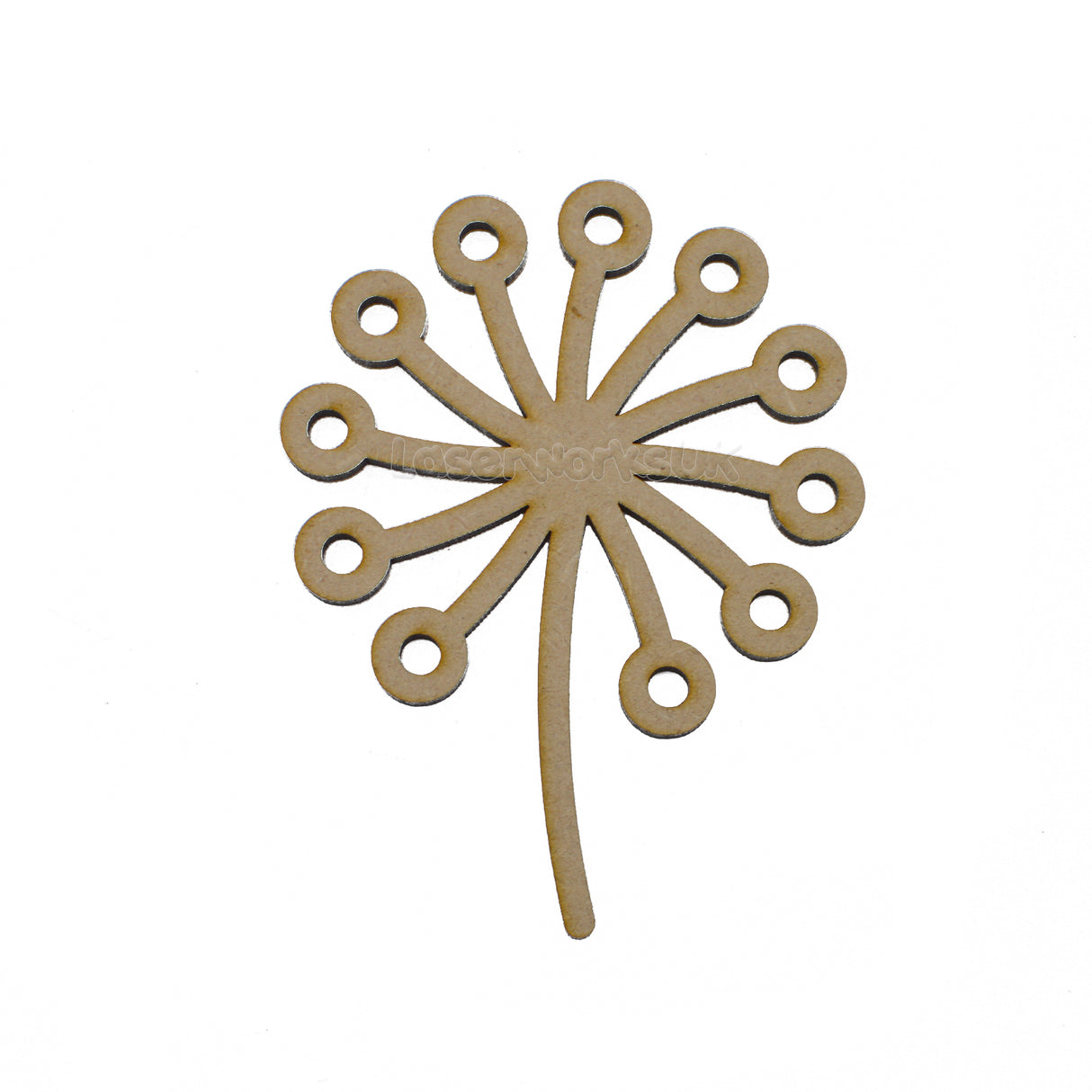 Wooden Craft Flower - Dandelion Shapes - LaserworksUK
