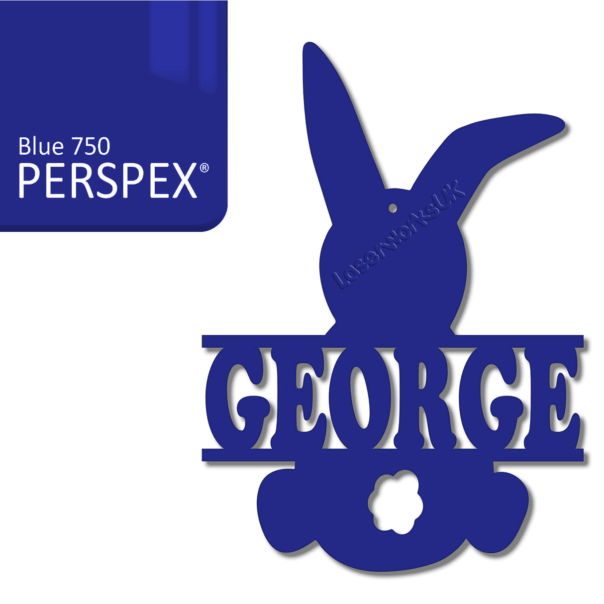 Acrylic Personalised Easter Decorations - Laserworksuk