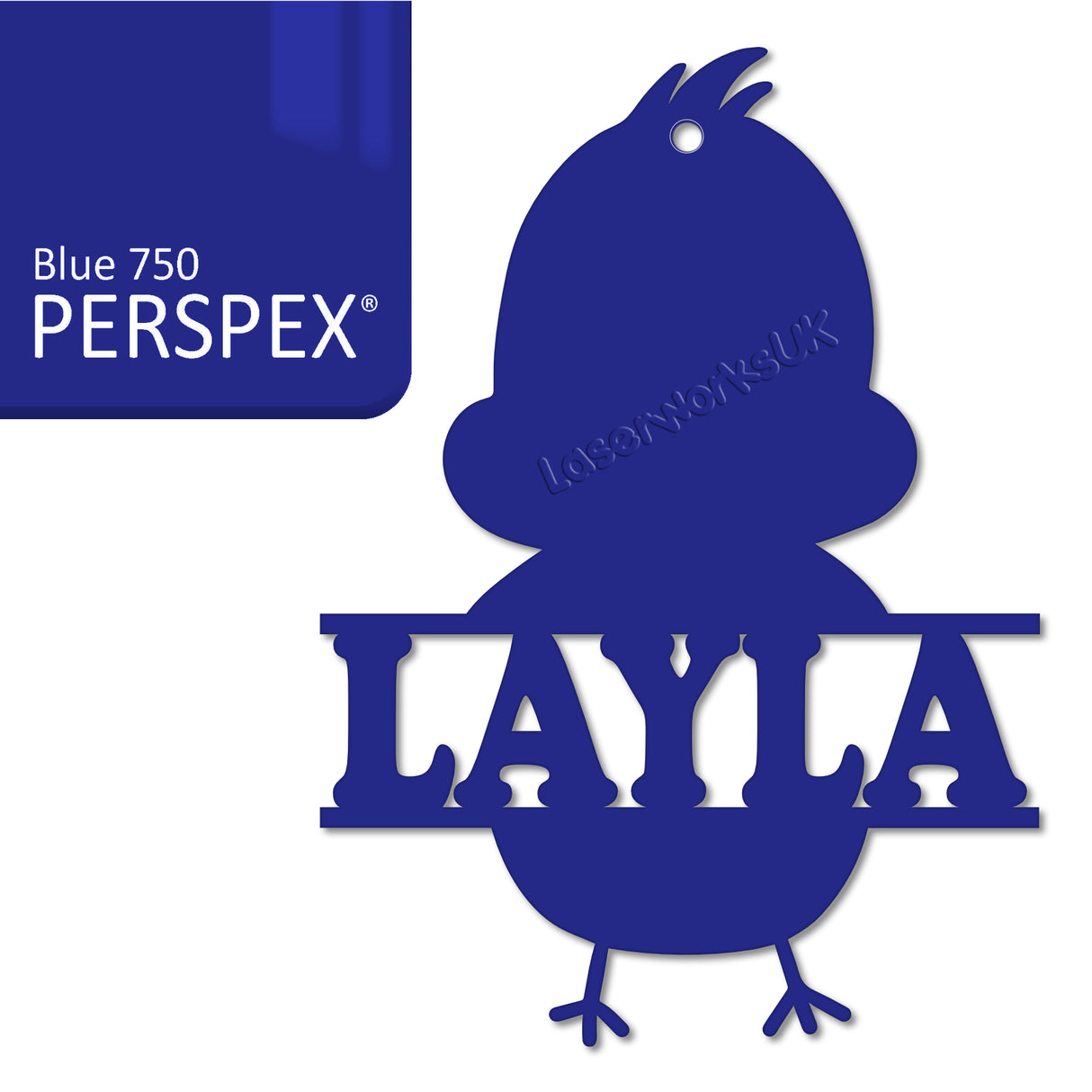 Acrylic Personalised Easter Decorations - Laserworksuk