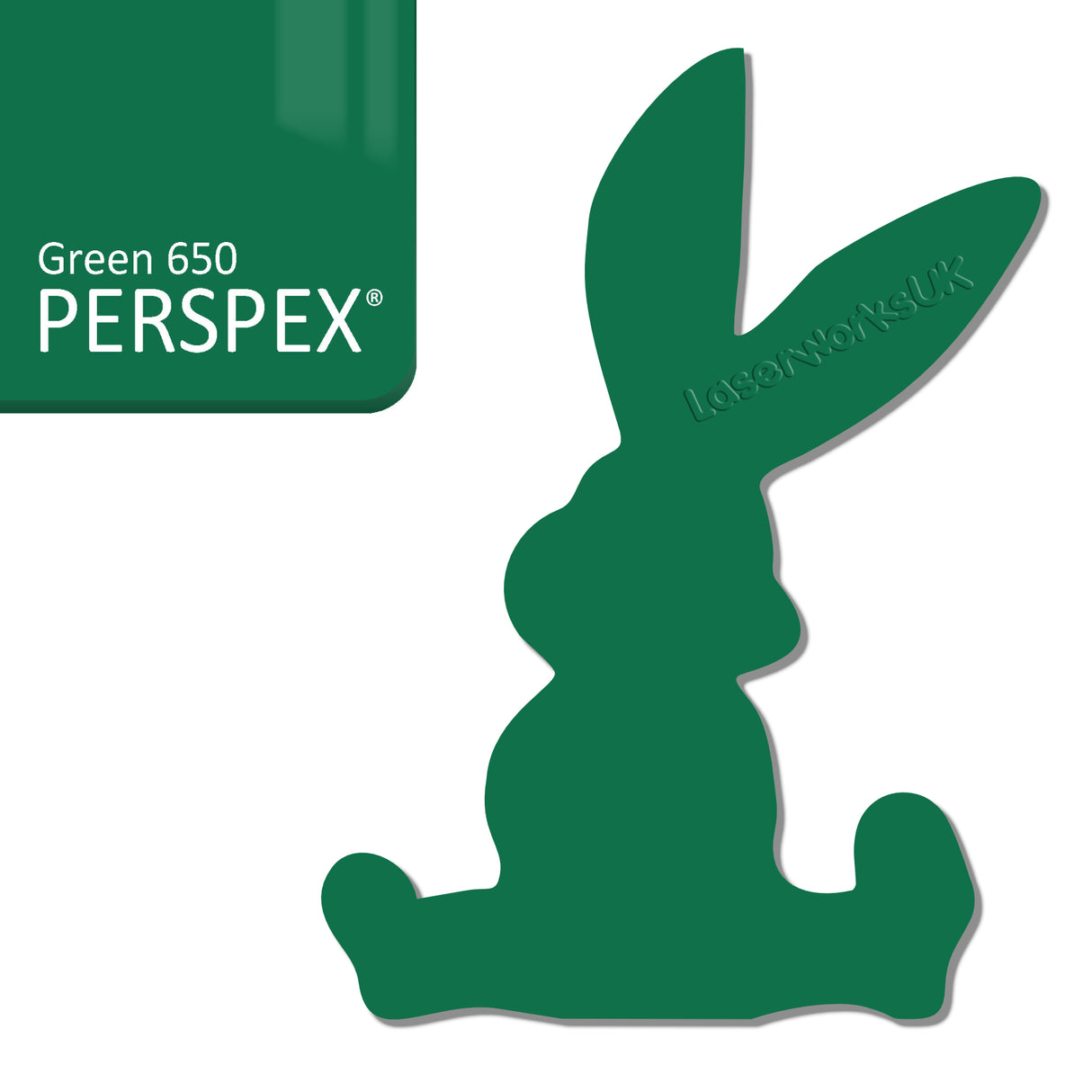 Acrylic Easter Cute Bunny Blanks (pack of 6) - Laserworksuk