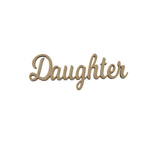 Wooden Script Words - Craft Names - Mum, Mummy, Mother, Mam, Mother - Laserworksuk
