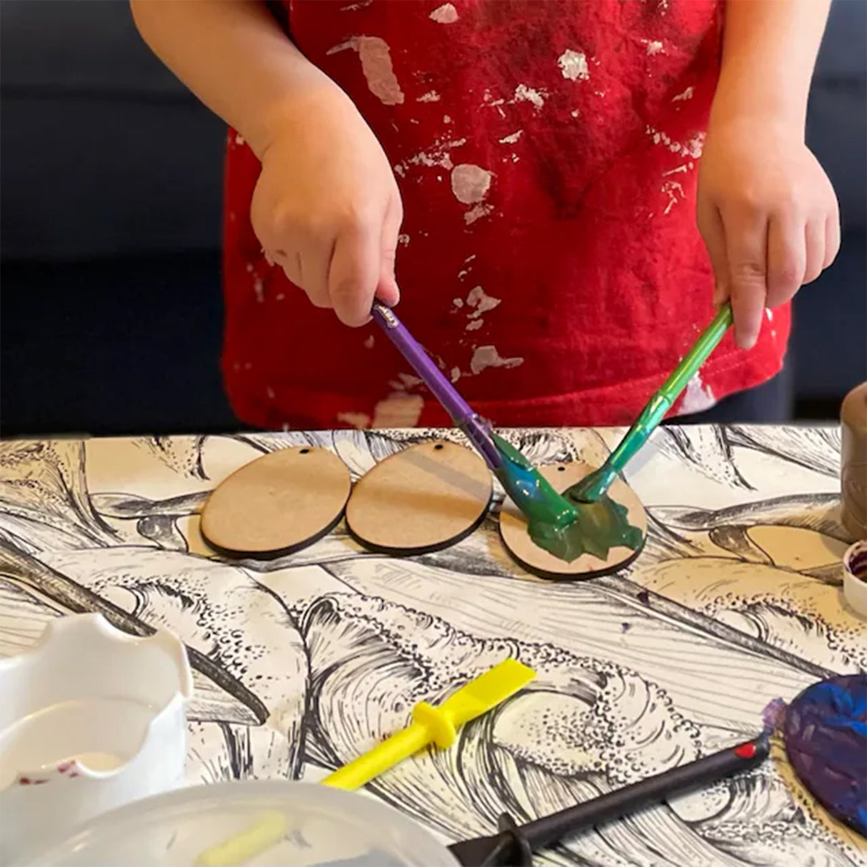 Blank Easter Eggs Craft Shapes - MDF Wooden Blank Tags Decoration - LaserworksUK