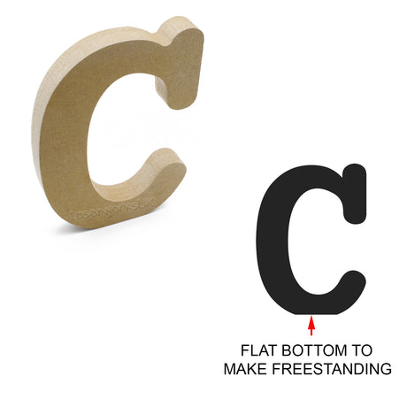 Free Standing Rounded Bold Letters & Numbers 8cm - 40cm - LaserworksUK
