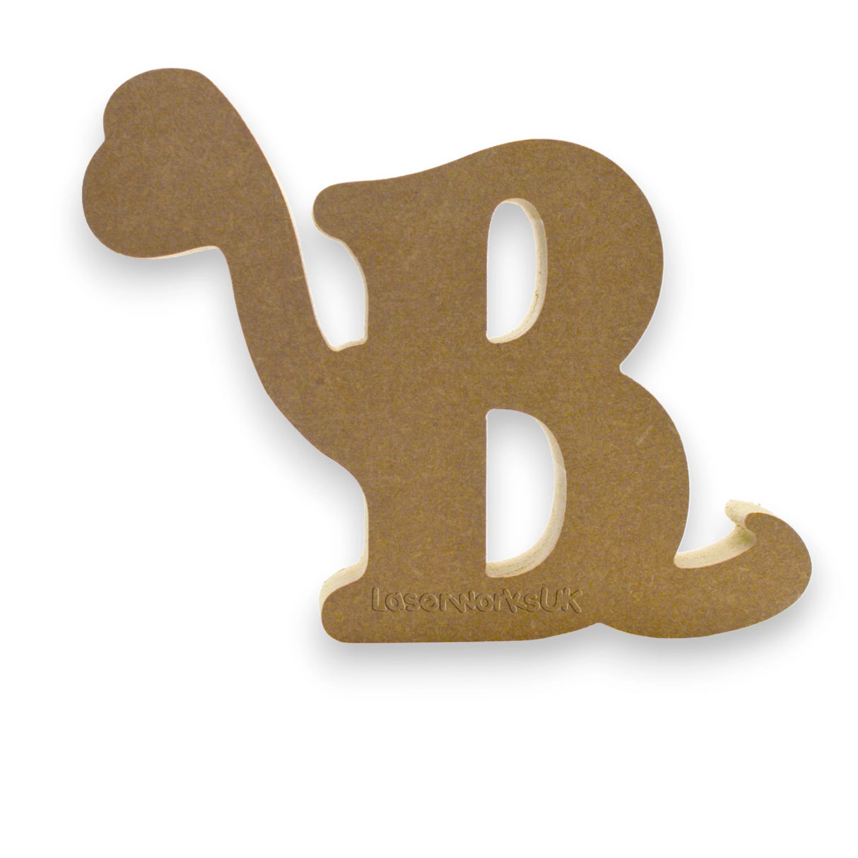 Dinosaur Freestanding Letters and Numbers in 18mm MDF - LaserworksUK