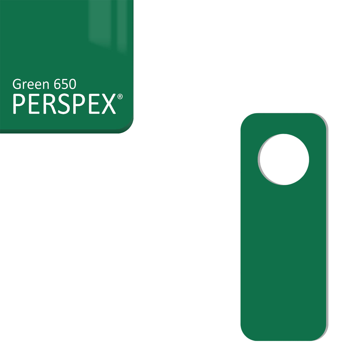 Acrylic Door Hanger Blanks - Style 2 - Laserworksuk