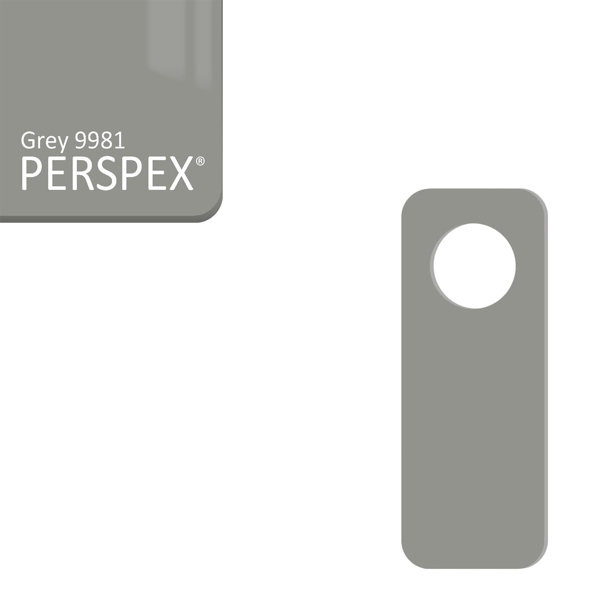 Acrylic Door Hanger Blanks - Style 2 - Laserworksuk