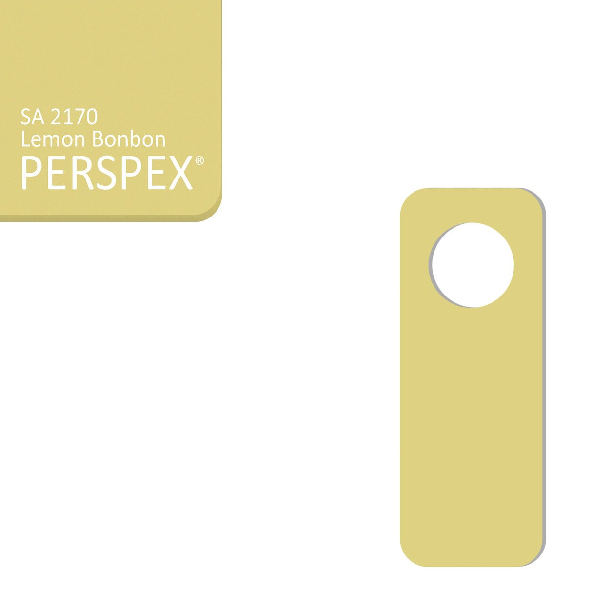 Acrylic Door Hanger Blanks - Style 2 - Laserworksuk