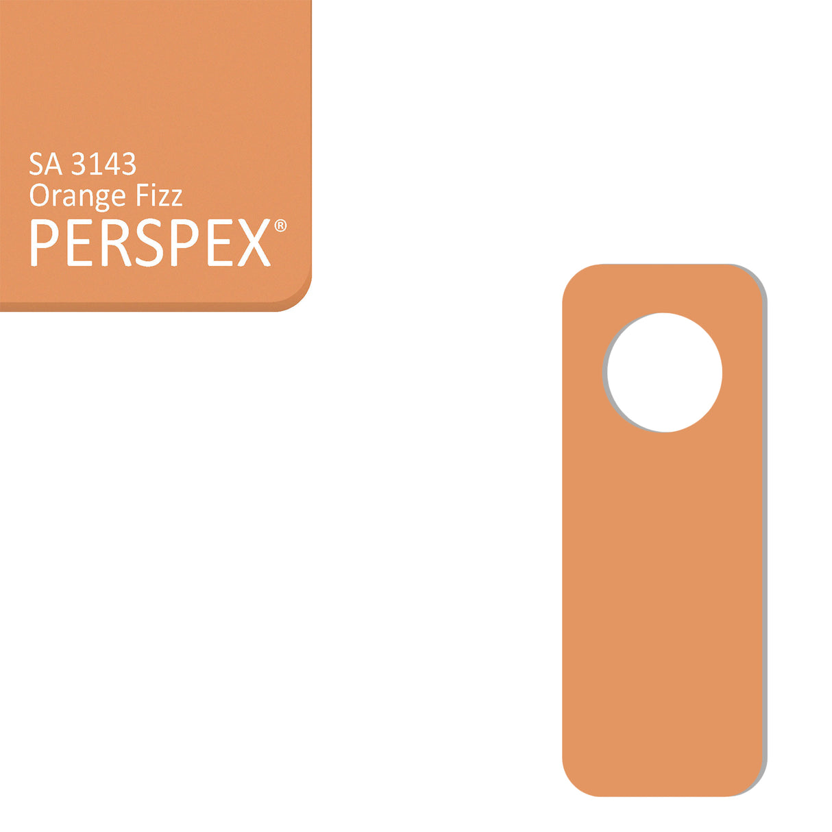 Acrylic Door Hanger Blanks - Style 2 - Laserworksuk